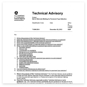 Technical Advisory